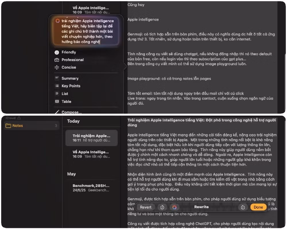 Công cụ viết thông minh tích hợp ChatGPT, xử lý nhanh các tác vụ như viết lại, kiểm tra chính tả, tóm tắt hoặc sáng tạo nội dung.
