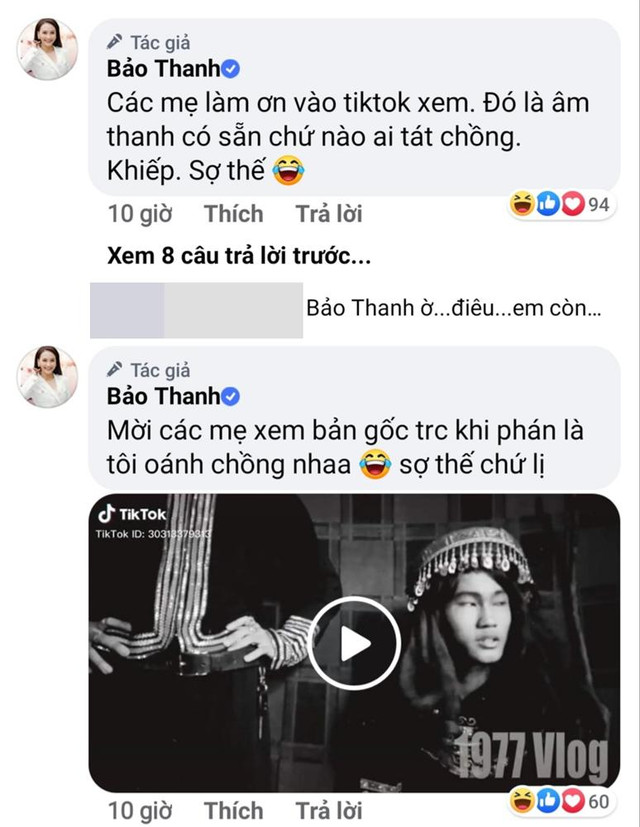 Video: Bảo Thanh "tát chồng bôm bốp", dân mạng la ó Video: Bao Thanh