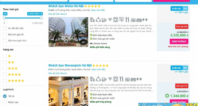 Chưa từng có: Khách sạn 5 sao bậc nhất Hà Nội chỉ 1 triệu/đêm Chua tung co: Khach san 5 sao bac nhat Ha Noi chi 1 trieu/dem