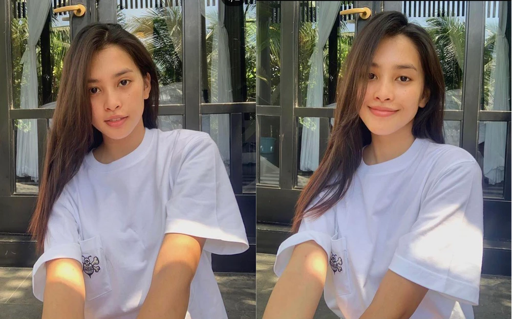 Chăm diện áo phông, Hoa hậu Tiểu Vy có 101 cách mix đồ cực khéo