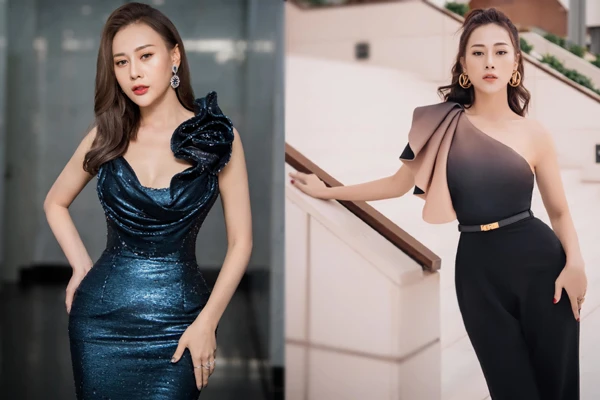 Phương Oanh chuộng trang phục bó sát khoe thân hình đồng hồ cát nóng bỏng