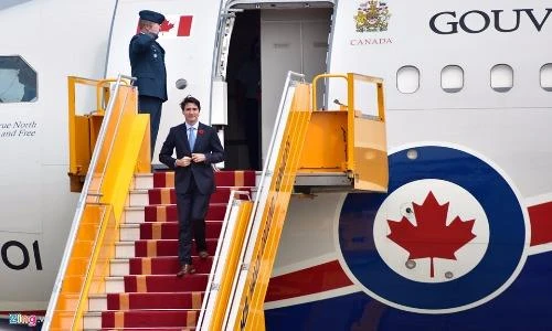 Những hình ảnh đầu tiên của Thủ tướng Canada Trudeau tại Việt Nam