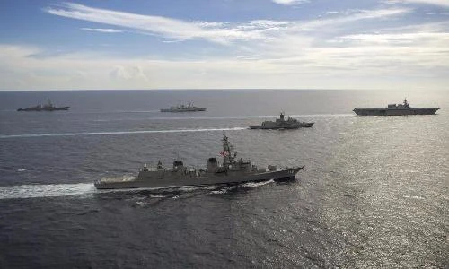 Mục kích tàu chiến Nhật, Mỹ, Canada, Úc quậy tung Thái Bình Dương