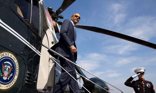 Chiêm ngưỡng "xe SH bay" tiện nghi của Tổng thống Mỹ