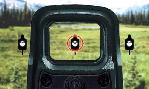 Tỏ tường thiết bị ngắm điểm đỏ trên súng trường hiện đại