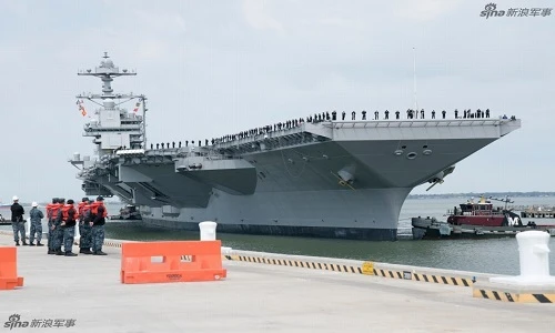 Siêu tàu sân bay Ford chạy thử nghiệm thành công