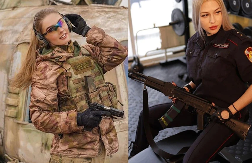 Nhan sắc hút hồn của nữ vệ binh quốc gia đẹp nhất nước Nga