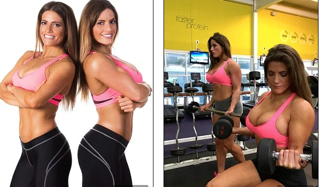 Đã mắt ngắm cặp song sinh nữ cơ bắp cuồn cuộn