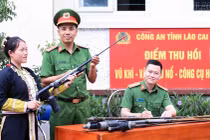 Công an xã ở Lào Cai thu hồi 114 vũ khí, vật liệu nổ