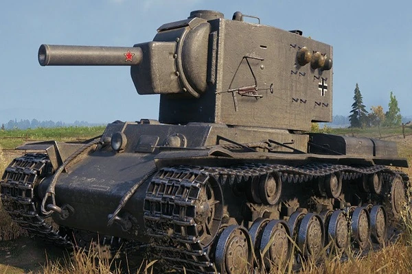 Thiết kế siêu quái dị của xe tăng hạng nặng KV-2 Liên Xô