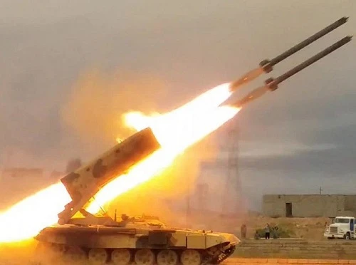 Quân đội Thổ Nhĩ Kỳ chuẩn bị hứng chịu hỏa lực pháo phản lực áp nhiệt TOS-1 từ Syria?