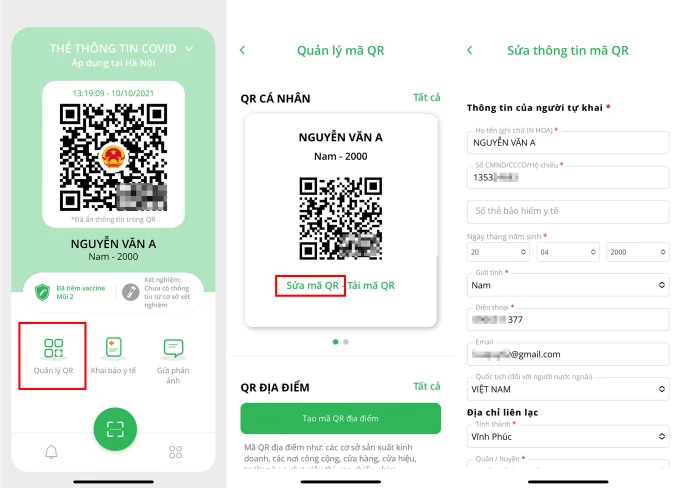 Thông tin bị sai trên app PC-Covid: Chỉnh sửa thế nào?