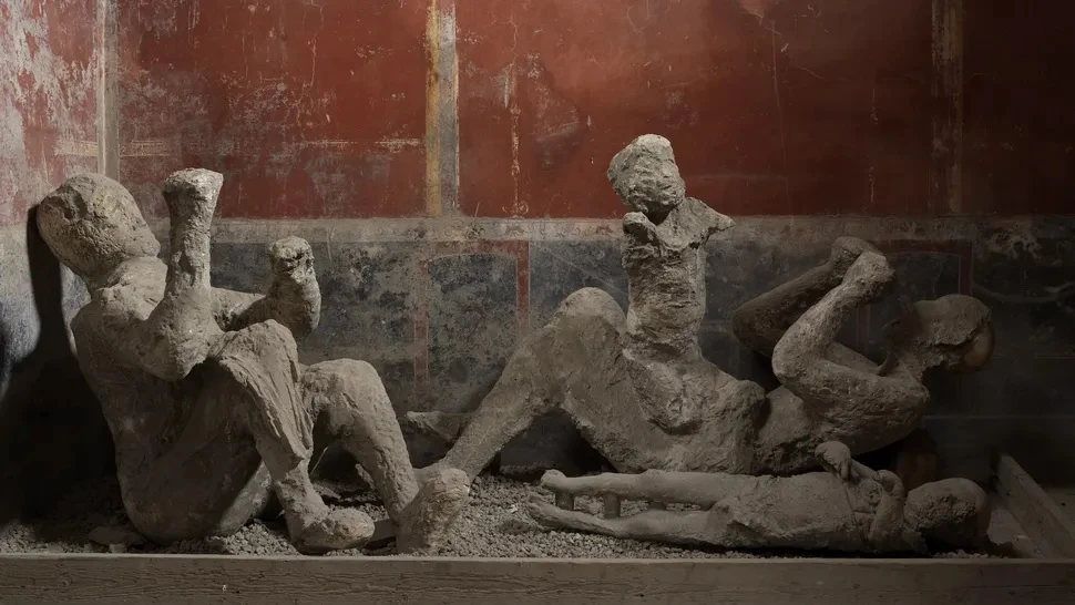 Phát hiện bất ngờ về những bộ hài cốt hóa đá ở Pompeii 