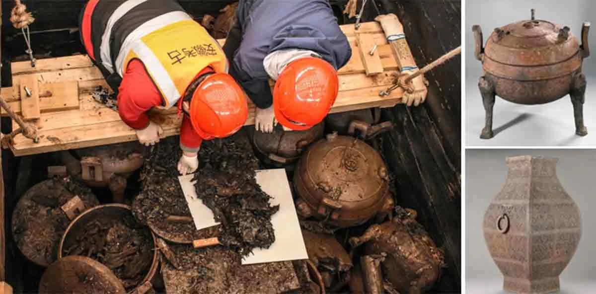  Mở mộ cổ 2.200 năm, giật mình kho báu nghìn hiện vật vô giá
