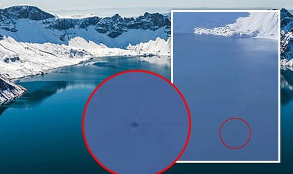 Huyền bí “quái vật” khổng lồ ẩn mình dưới hồ thiêng Trung Quốc 