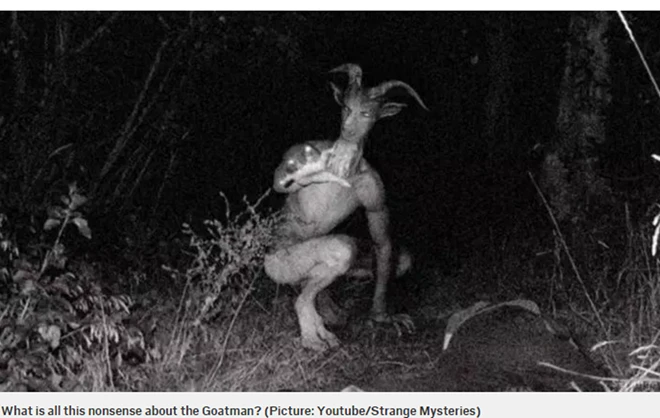 Quá sốc hình ảnh có thật nóng hổi về quái vật người dê