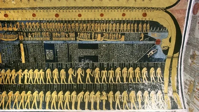 Xôn xao bức tranh thần Nut trong lăng mộ Ai Cập cổ đại