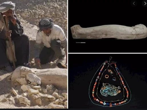 Mở nắp quan tài hình người, phát hiện nhiều điều kinh ngạc 