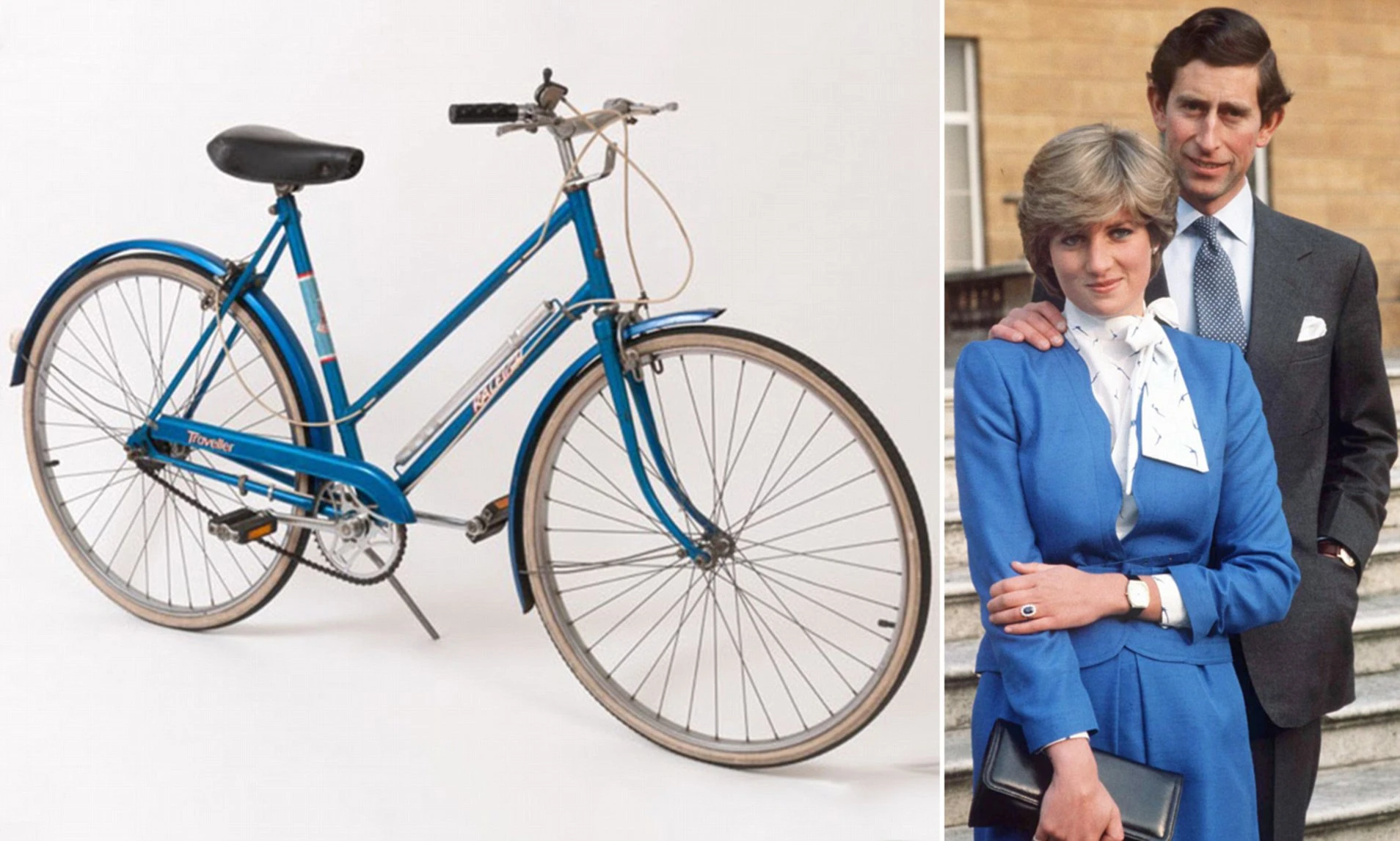 "Soi" chiếc xe đạp màu xanh huyền thoại gắn liền tuổi trẻ Công nương Diana 