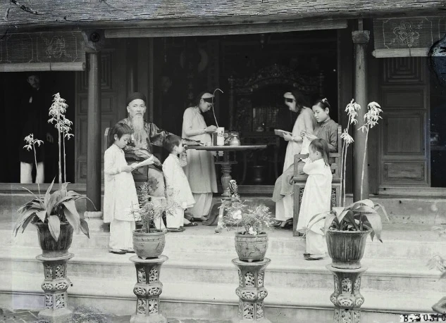 Đẹp nao lòng bộ ảnh Tết Nguyên đán Bắc Bộ 100 năm trước