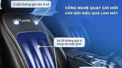Đệm làm mát ghế ô tô "lên ngôi" mùa nóng, có đáng mua? 