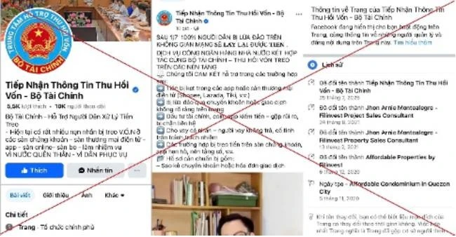 Người dân bị lừa đảo tiếp tục bị lừa bởi trang FB giả mạo Bộ Tài Chính