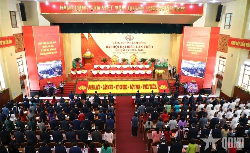 Khai mạc Đại hội đại biểu Đảng bộ tỉnh Lâm Đồng lần thứ I, nhiệm kỳ 2025-2030