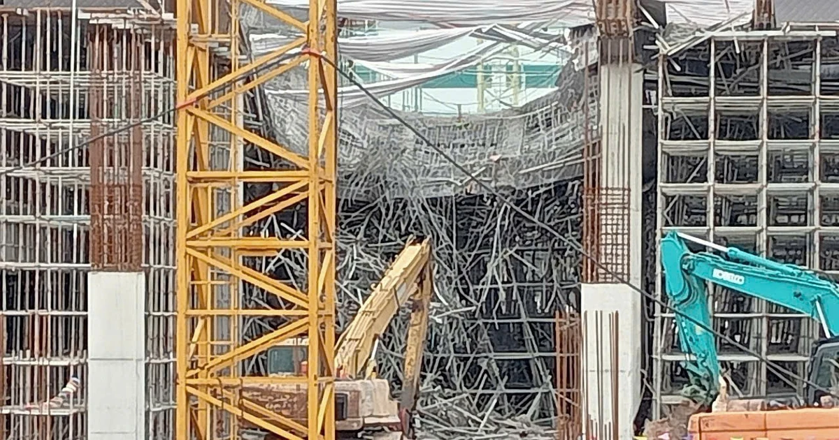 View - Sập giàn giáo công trình Goertek Công ty Hợp lực thi công ở Bắc Ninh | Báo Tri thức và Cuộc sống - TIN TỨC PHỔ BIẾN KIẾN THỨC 24H