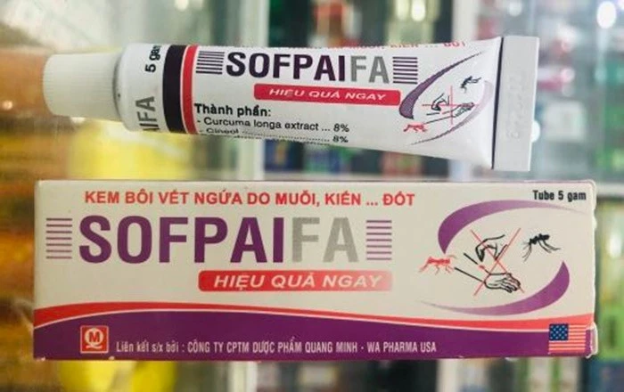 Lô sản phẩm Sofpaifa – Hộp 1 tuýp 5g bị thu hồi do vi phạm ghi nhãn