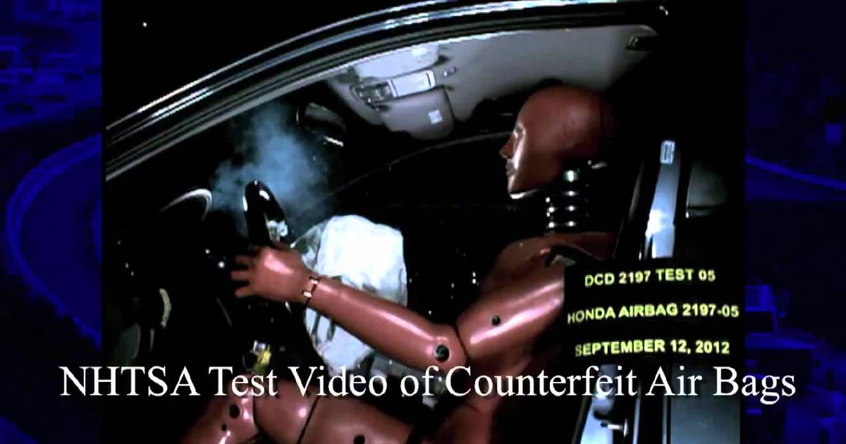 Túi khí giả Trung Quốc phát nổ trên ôtô Mỹ, gây tử vong