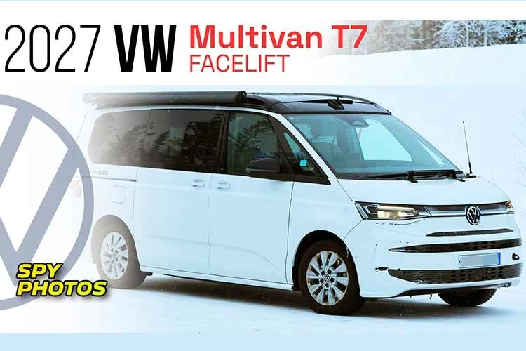 View - "Tóm gọn" Volkswagen Multivan T7 2027 lộ diện hoàn toàn khi chạy thử | Báo Tri thức và Cuộc sống - TIN TỨC PHỔ BIẾN KIẾN THỨC 24H
