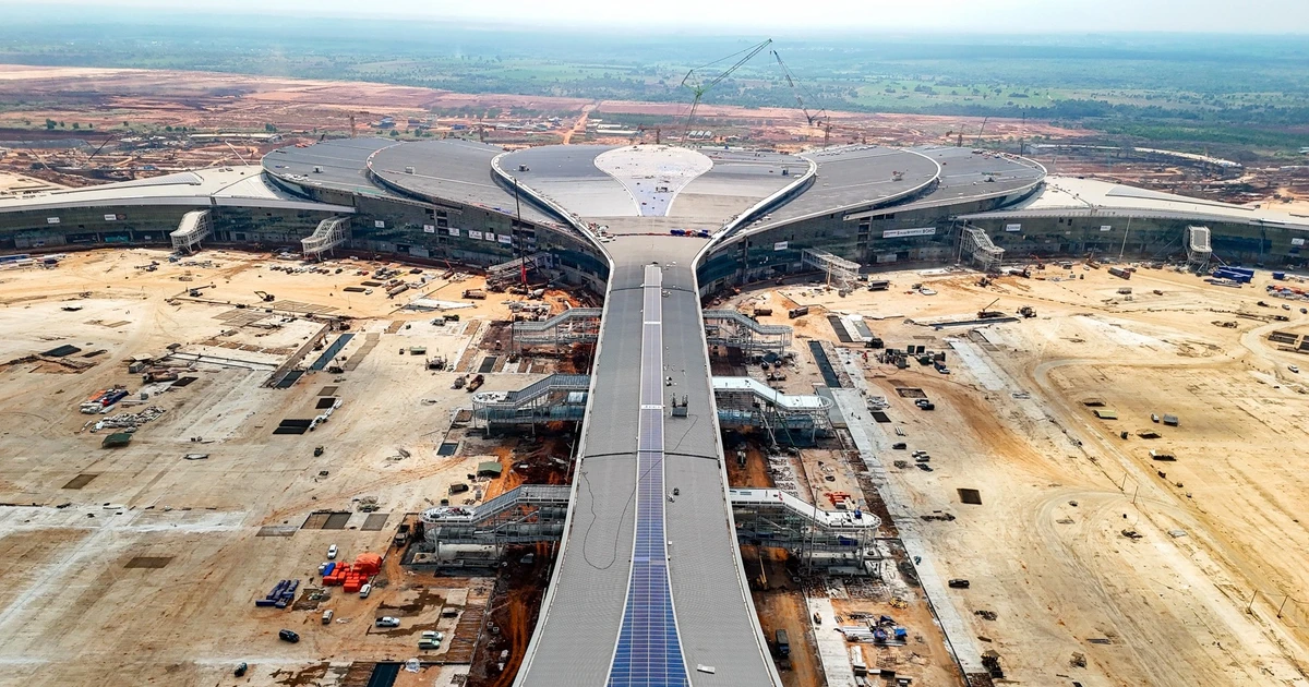 View - Bên trong nhà ga hình bông sen của sân bay Long Thành sắp hoàn thiện | Báo Tri thức và Cuộc sống - TIN TỨC PHỔ BIẾN KIẾN THỨC 24H