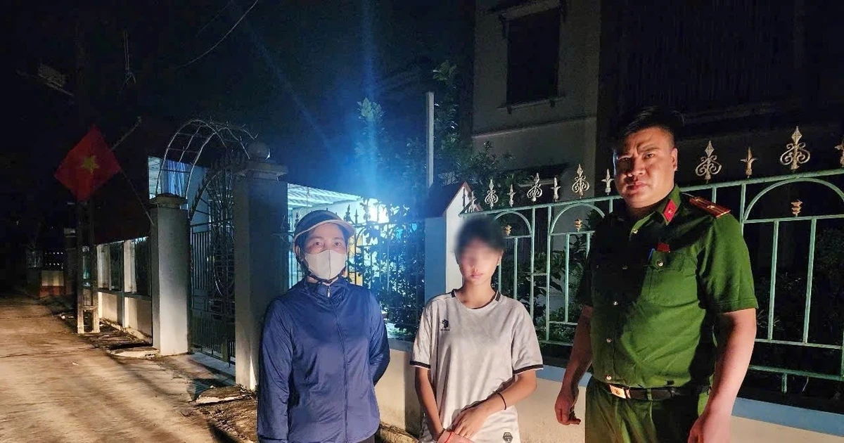 Công an xã tìm thấy bé gái 14 tuổi rời nhà 2 ngày trước