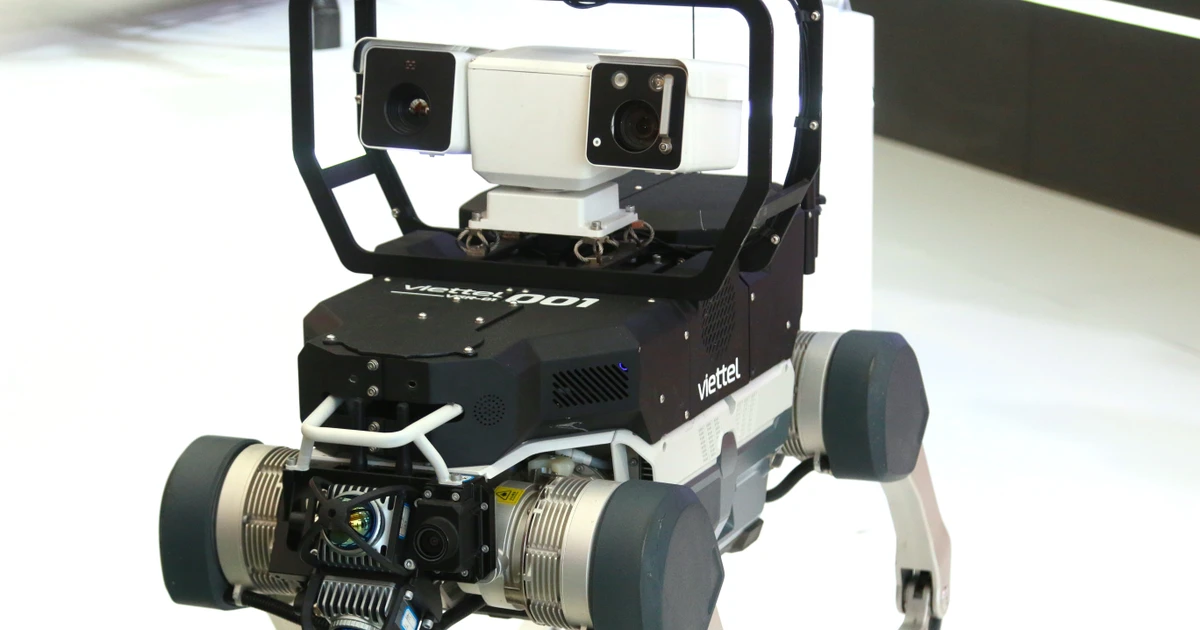 View - Robot chó tuần tra Viettel tạo ấn tượng triển lãm 80 năm thành tựu đất nước | Báo Tri thức và Cuộc sống - TIN TỨC PHỔ BIẾN KIẾN THỨC 24H