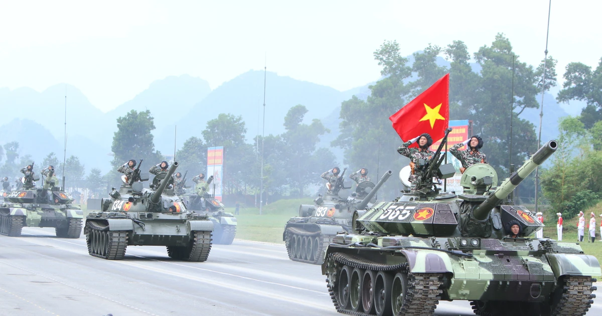 Trang bị đặc biệt giúp bộ đội tăng thiết giáp diễu binh trên Quảng trường Ba Đình