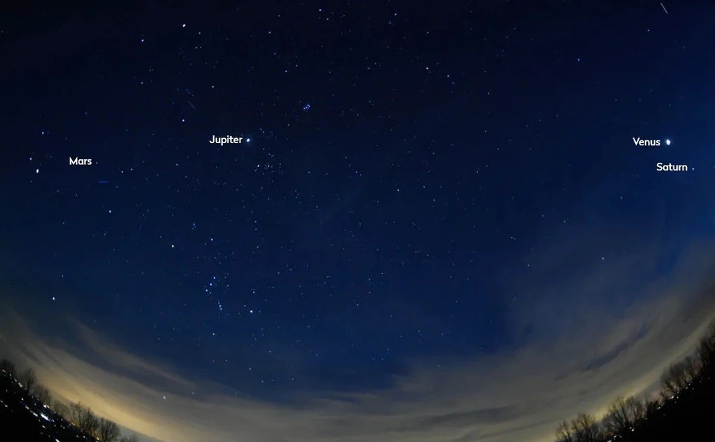 View - Cuối tháng 2, 6 hành tinh 'diễu hành' tuyệt đẹp trên bầu trời đêm | Báo Tri thức và Cuộc sống - TIN TỨC PHỔ BIẾN KIẾN THỨC 24H