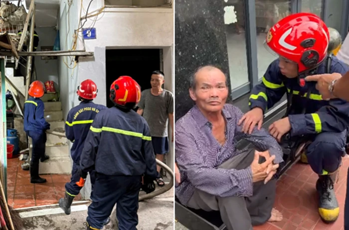 Kịp thời cứu 1 người dân trong đám cháy ở Hải Phòng