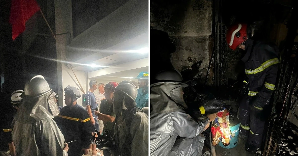 Cháy nhà ở Hà Nội khiến một người bị thương