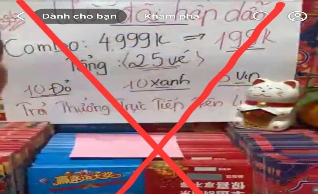 Công an cảnh báo lừa đảo livestream xổ số cào trúng thưởng