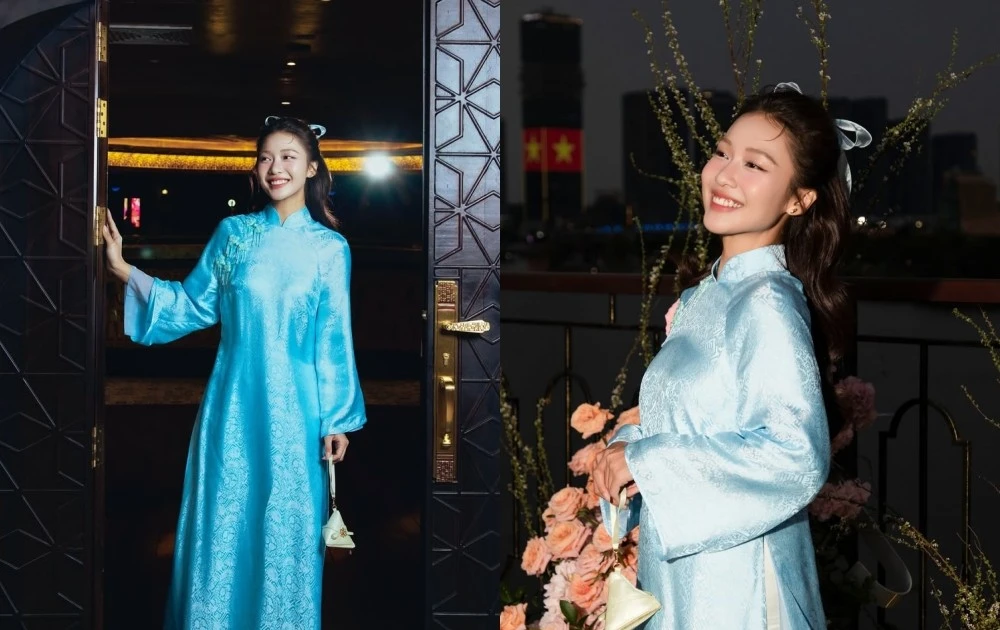 View - “Boxing girl” Khả Ngân dịu dàng bước vào “đường đua áo dài” đón Tết | Báo Tri thức và Cuộc sống - TIN TỨC PHỔ BIẾN KIẾN THỨC 24H