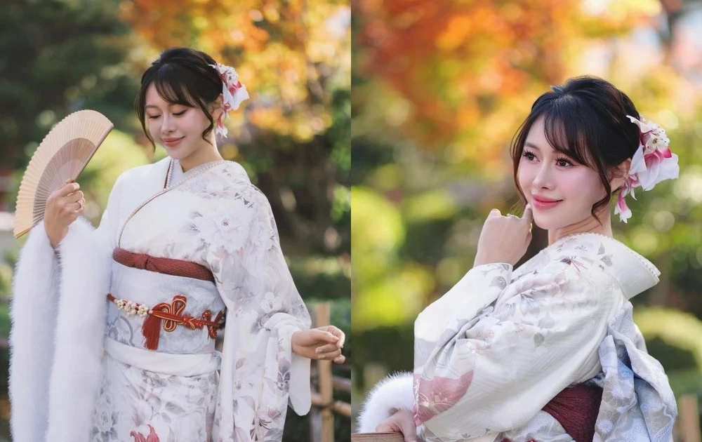 View - TikToker Việt Phương Thoa khoe nhan sắc trong trang phục Kimono | Báo Tri thức và Cuộc sống - TIN TỨC PHỔ BIẾN KIẾN THỨC 24H