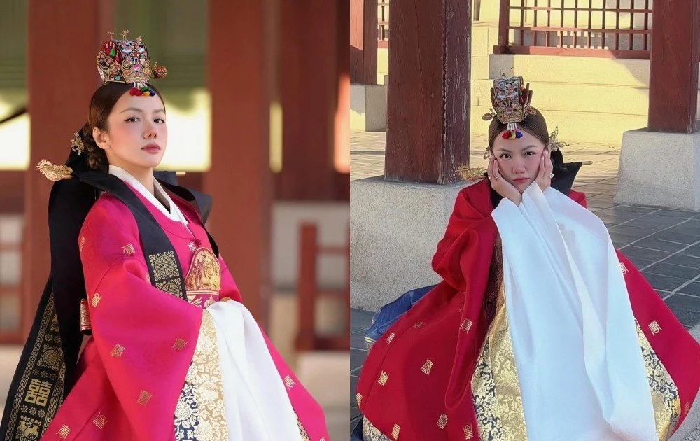 View - Phương Ly rạng ngời trong hoàng cung Hàn Quốc với trang phục Hanbok | Báo Tri thức và Cuộc sống - TIN TỨC PHỔ BIẾN KIẾN THỨC 24H