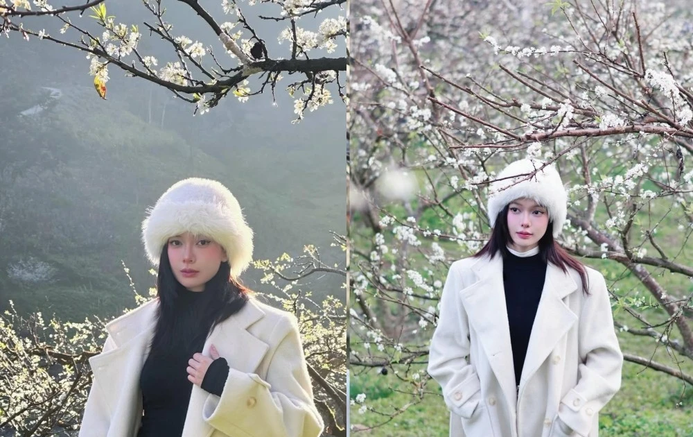 View - Đỗ Yên Đan chụp ảnh trong vườn hoa mận, nổi bật giữa mùa xuân Tây Bắc | Báo Tri thức và Cuộc sống - TIN TỨC PHỔ BIẾN KIẾN THỨC 24H