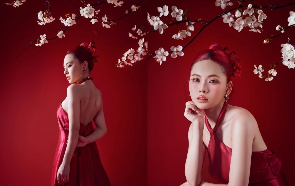 View - Ngô Lan Hương rực rỡ ngày đầu năm trong bộ cánh đỏ quyến rũ | Báo Tri thức và Cuộc sống - TIN TỨC PHỔ BIẾN KIẾN THỨC 24H