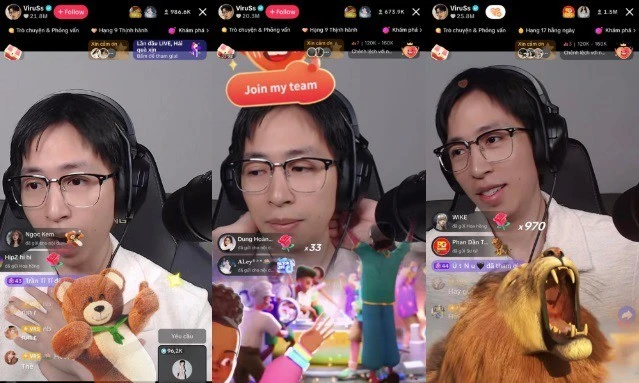 Cục PTTH và thông tin điện tử từng yêu cầu dừng livestream của ViruSs