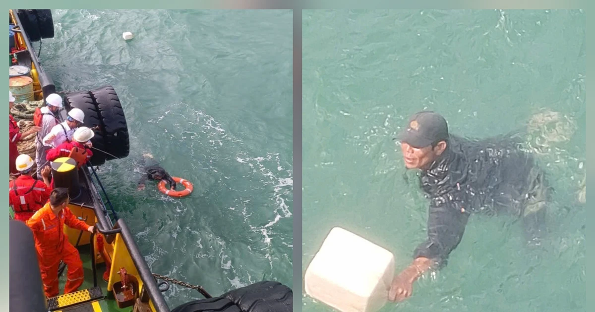 Gallery - Cứu sống ngư dân bị chìm thúng tại vùng biển Dung Quất | Báo Tri thức và Cuộc sống - TIN TỨC PHỔ BIẾN KIẾN THỨC 24H