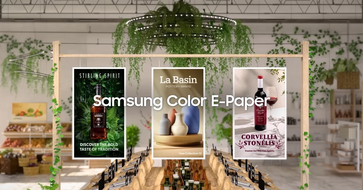 Màn hình e-Paper của Samsung gây sốt cộng đồng mạng
