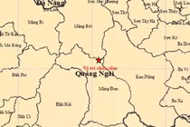 Động đất cách tâm chấn 80 km rung lắc nhiều nơi ở Quảng Ngãi
