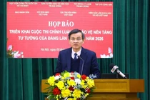 Triển khai Cuộc thi chính luận về bảo vệ nền tảng tư tưởng của Đảng năm 2026