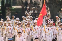 Các khối quân đội hùng dũng tiến về Quảng trường Ba Đình trước giờ trọng đại